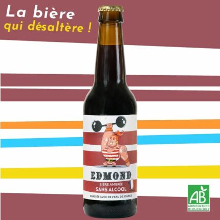 Edmond – Bière ambrée sans alcool et Bio - Ambrée