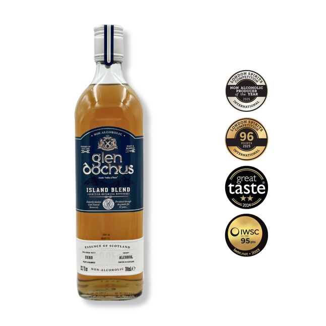 3fff46e8630f783c889bb8cb757b235d.jpeg Spirits of Virtue – Glen Dochus – Island Blend 0.0% - W. sans alcool