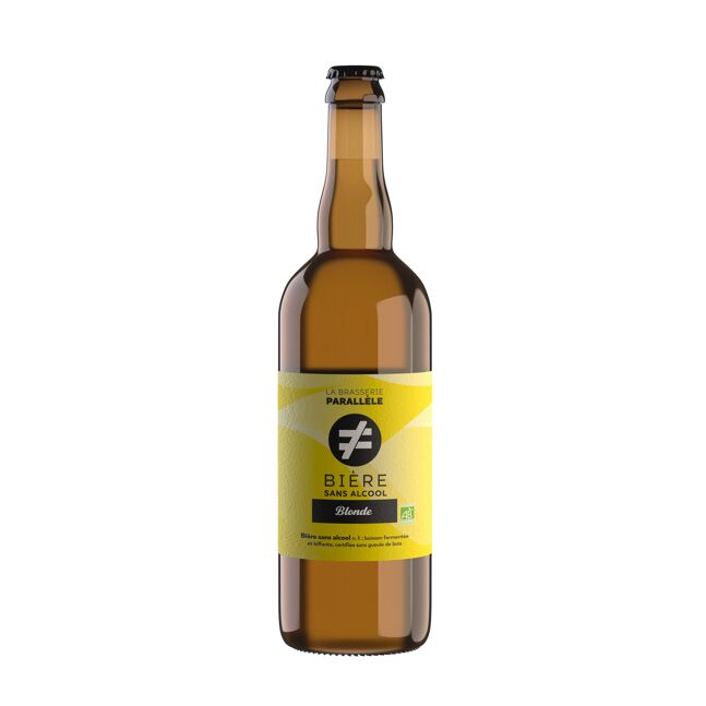 40758ebc08a46a60c345b849dc352ee5.jpeg Brasserie Parallèle – Bière blonde sans alcool 75cl - Blonde