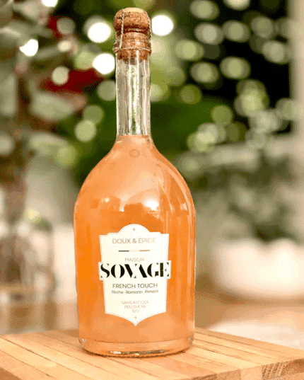 Maison Sovage – FRENCH TOUCH (Pêche, romarin, piment d’espelette) 75cl - Boissons Gastronomiques