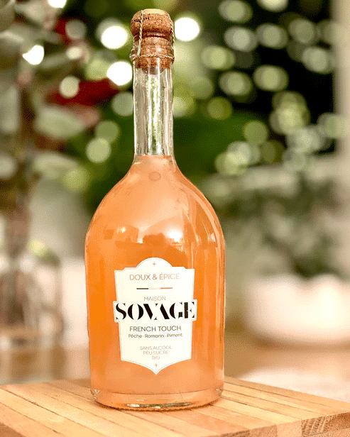 6cdf932a5c30dd3ab1c8e530429cd7e7.png Maison Sovage – FRENCH TOUCH (Pêche, romarin, piment d’espelette) 75cl - Boissons Gastronomiques