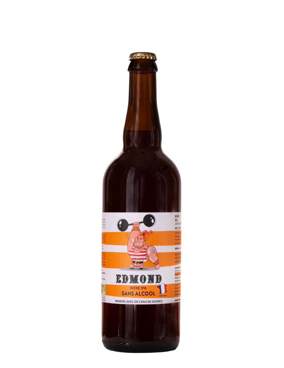 7554442be8affdb8255f00eb8775e94e.jpeg Edmond – BIère IPA sans alcool et Bio 75cl - C'est bio !