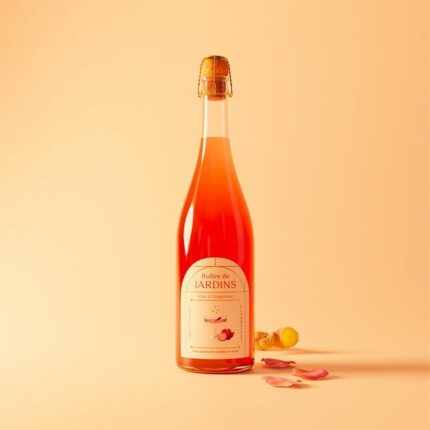 Bulles de Jardins- Rose de Damas Gingembre 75cl - Boissons effervescentes